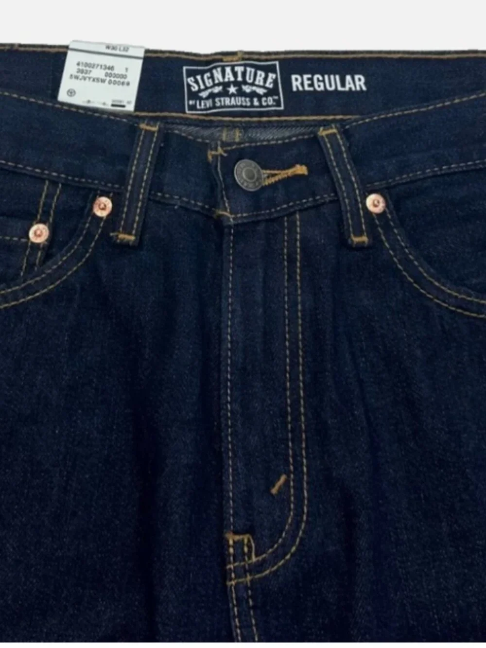 Levi's Signature W30 L32 Premium Comfort Regular Straight Men's Jeans Blue